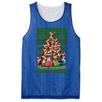 Chihuahua Christmas Tree Ugly Sweater Funny Gift Mesh Reversible Basketball Jersey Tank