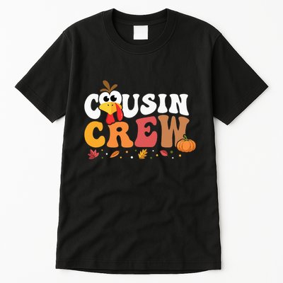 Cousin Crew Thanksgiving Family Matching Turkey Day Fall Tall T-Shirt