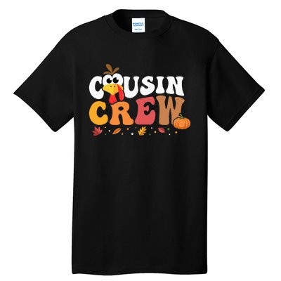 Cousin Crew Thanksgiving Family Matching Turkey Day Fall Tall T-Shirt