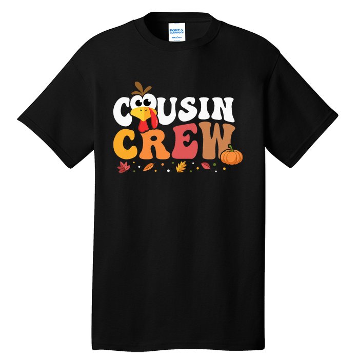 Cousin Crew Thanksgiving Family Matching Turkey Day Fall Tall T-Shirt