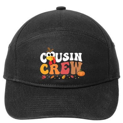 Cousin Crew Thanksgiving Family Matching Turkey Day Fall 7-Panel Snapback Hat