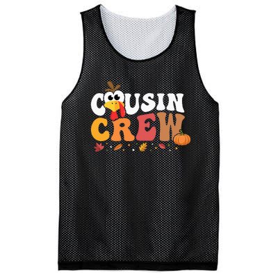 Cousin Crew Thanksgiving Family Matching Turkey Day Fall Mesh Reversible Basketball Jersey Tank