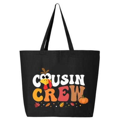 Cousin Crew Thanksgiving Family Matching Turkey Day Fall 25L Jumbo Tote
