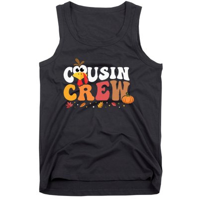 Cousin Crew Thanksgiving Family Matching Turkey Day Fall Tank Top