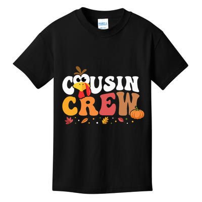 Cousin Crew Thanksgiving Family Matching Turkey Day Fall Kids T-Shirt