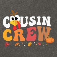 Cousin Crew Thanksgiving Family Matching Turkey Day Fall Cotton Canvas Backpack