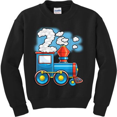 Chugga Chugga Train 2nd Birthday Party Supply Birthday Boy Kids Sweatshirt