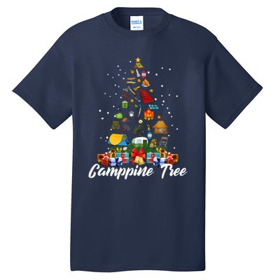 Camping Christmas Tree Tall T-Shirt