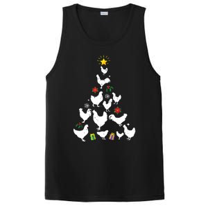 Chicken Christmas Tree Lights Love Chicken Farmer Xmas Cute PosiCharge Competitor Tank