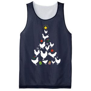 Chicken Christmas Tree Lights Love Chicken Farmer Xmas Cute Mesh Reversible Basketball Jersey Tank