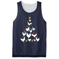 Chicken Christmas Tree Lights Love Chicken Farmer Xmas Cute Mesh Reversible Basketball Jersey Tank