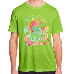 Cute Colorful Tie Dye Next Stop Middle School Adult ChromaSoft Performance T-Shirt