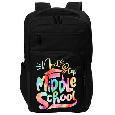 Cute Colorful Tie Dye Next Stop Middle School Impact Tech Backpack