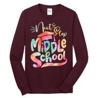 Cute Colorful Tie Dye Next Stop Middle School Tall Long Sleeve T-Shirt