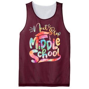 Cute Colorful Tie Dye Next Stop Middle School Mesh Reversible Basketball Jersey Tank