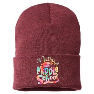 Cute Colorful Tie Dye Next Stop Middle School Sustainable Knit Beanie