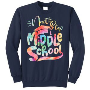 Cute Colorful Tie Dye Next Stop Middle School Sweatshirt