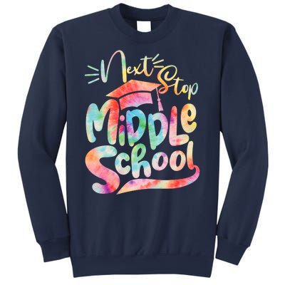 Cute Colorful Tie Dye Next Stop Middle School Sweatshirt