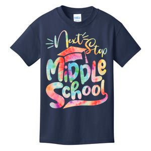 Cute Colorful Tie Dye Next Stop Middle School Kids T-Shirt