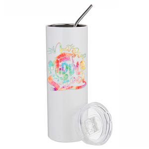 Cute Colorful Tie Dye Next Stop Middle School Stainless Steel Tumbler