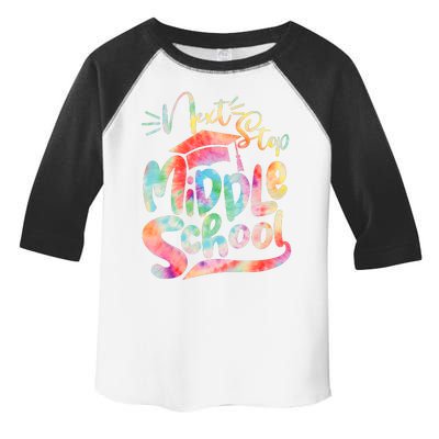 Cute Colorful Tie Dye Next Stop Middle School Toddler Fine Jersey T-Shirt