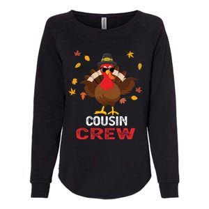 Cousin Crew Turkey Family Thanksgiving Pajamas Matching Gift Cute Gift Womens California Wash Sweatshirt