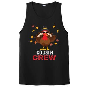 Cousin Crew Turkey Family Thanksgiving Pajamas Matching Gift Cute Gift PosiCharge Competitor Tank