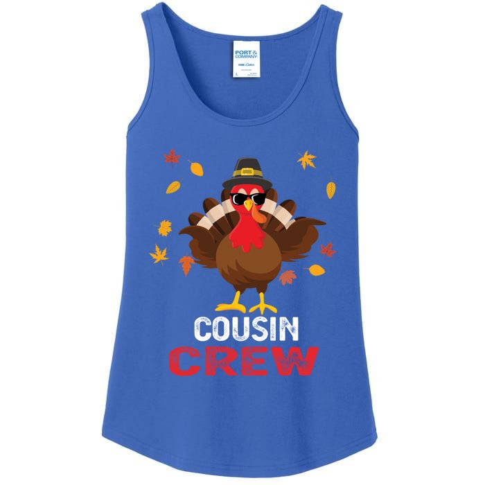 Cousin Crew Turkey Family Thanksgiving Pajamas Matching Gift Cute Gift Ladies Essential Tank