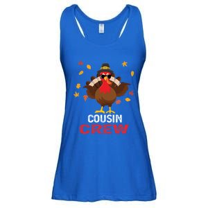 Cousin Crew Turkey Family Thanksgiving Pajamas Matching Gift Cute Gift Ladies Essential Flowy Tank