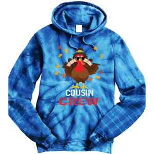 Cousin Crew Turkey Family Thanksgiving Pajamas Matching Gift Cute Gift Tie Dye Hoodie