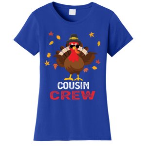 Cousin Crew Turkey Family Thanksgiving Pajamas Matching Gift Cute Gift Women's T-Shirt