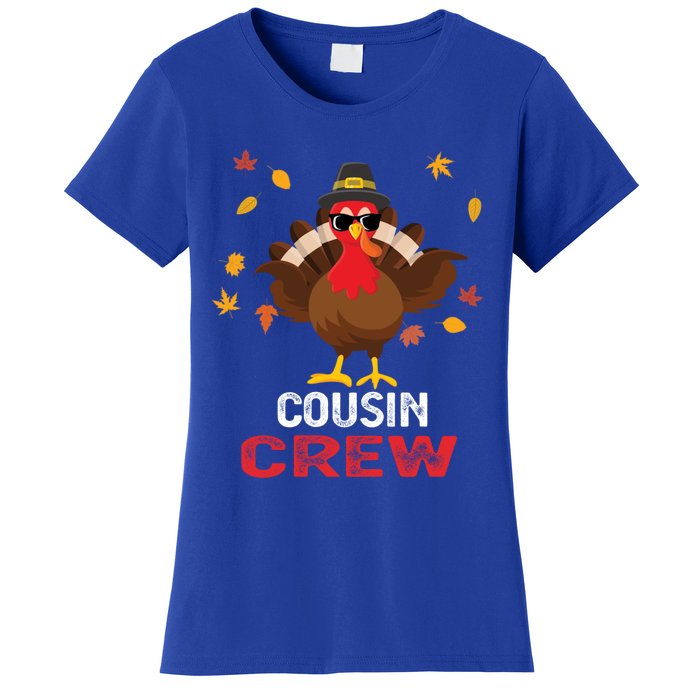 Cousin Crew Turkey Family Thanksgiving Pajamas Matching Gift Cute Gift Women's T-Shirt