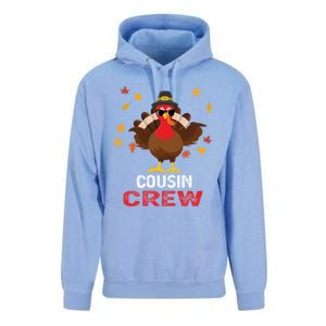 Cousin Crew Turkey Family Thanksgiving Pajamas Matching Gift Cute Gift Unisex Surf Hoodie