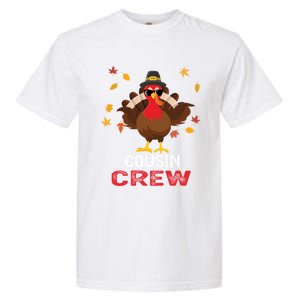 Cousin Crew Turkey Family Thanksgiving Pajamas Matching Gift Cute Gift Garment-Dyed Heavyweight T-Shirt