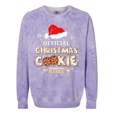 Christmas Cookie Tester Taster Baking Crew Colorblast Crewneck Sweatshirt