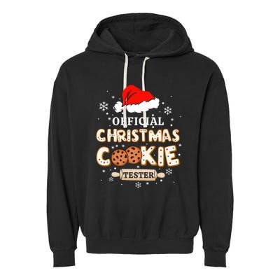 Christmas Cookie Tester Taster Baking Crew Garment-Dyed Fleece Hoodie