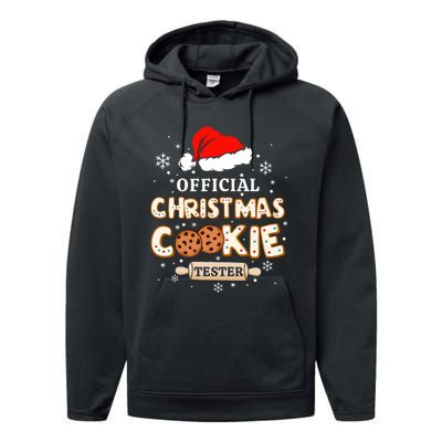 Christmas Cookie Tester Taster Baking Crew Performance Fleece Hoodie