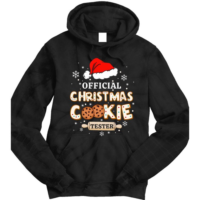 Christmas Cookie Tester Taster Baking Crew Tie Dye Hoodie