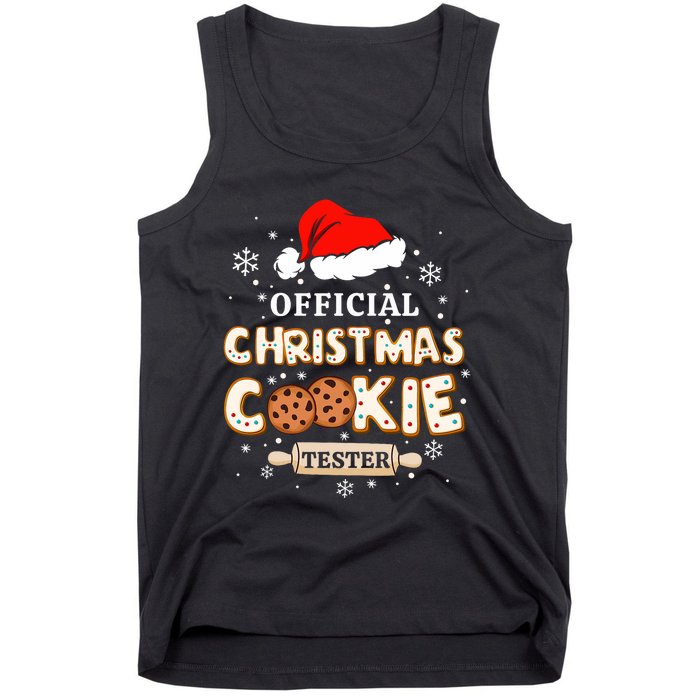 Christmas Cookie Tester Taster Baking Crew Tank Top