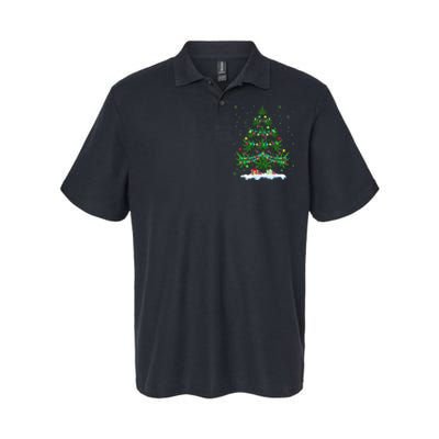 Cannabis Christmas Tree Xmas Funny Smoking Weed Marijuana Softstyle Adult Sport Polo