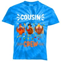 Cousin Crew Turkey Family Thanksgiving Pajamas Matching Gift Kids Tie-Dye T-Shirt