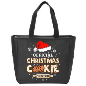 Christmas Cookie Tester Taster Baking Crew Zip Tote Bag