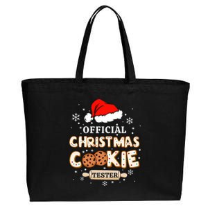 Christmas Cookie Tester Taster Baking Crew Cotton Canvas Jumbo Tote