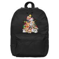 Chihuahua Christmas Tree Santa Dog Lover Xmas Women 16 in Basic Backpack
