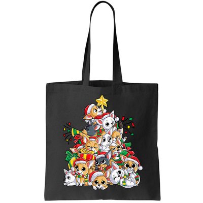 Chihuahua Christmas Tree Santa Dog Lover Xmas Women Bag