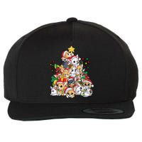 Chihuahua Christmas Tree Santa Dog Lover Xmas Women Wool Snapback Cap