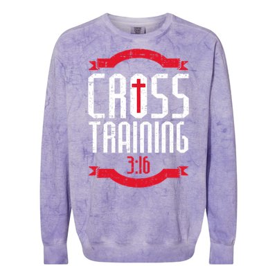 Christian Cross Training 316 Workout Fitness Colorblast Crewneck Sweatshirt