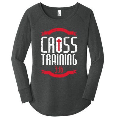 Christian Cross Training 316 Workout Fitness Women's Perfect Tri Tunic Long Sleeve Shirt