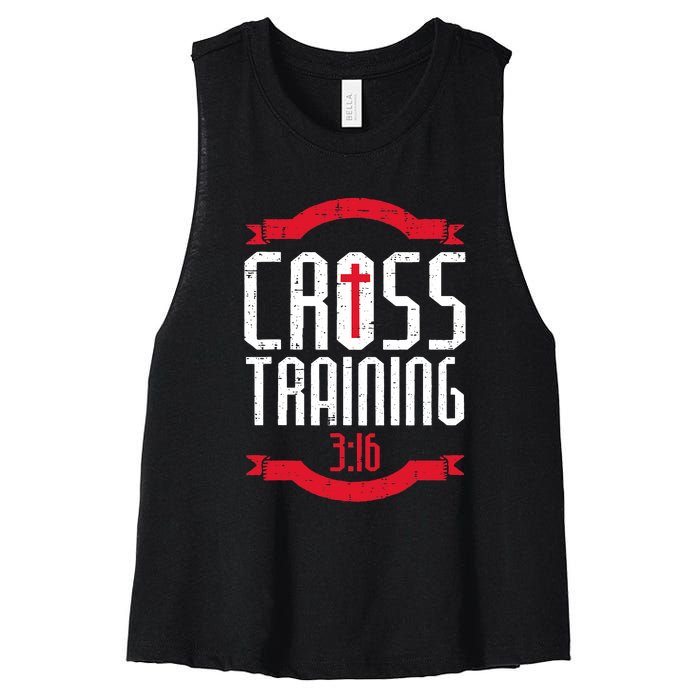 Christian Cross Training 316 Workout Fitness Women's Racerback Cropped Tank