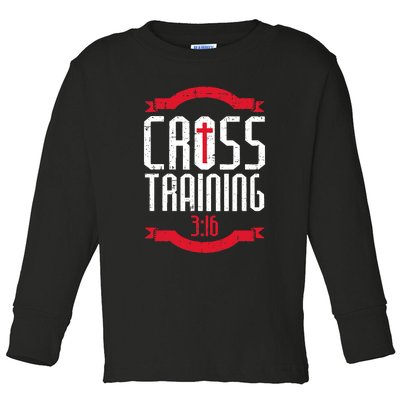 Christian Cross Training 316 Workout Fitness Toddler Long Sleeve Shirt